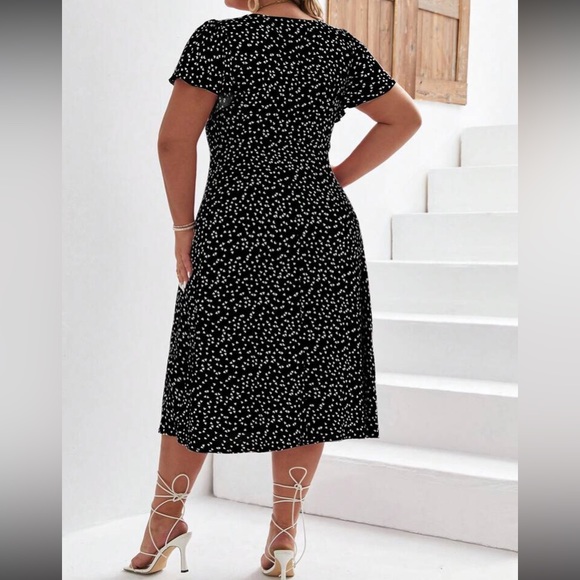 Boho floral print button through midi dress - Picture 4 of 6